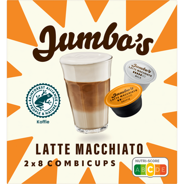 Jumbo's umbo's Latte Macchiato Koffiecups 2 x 8 Combicups