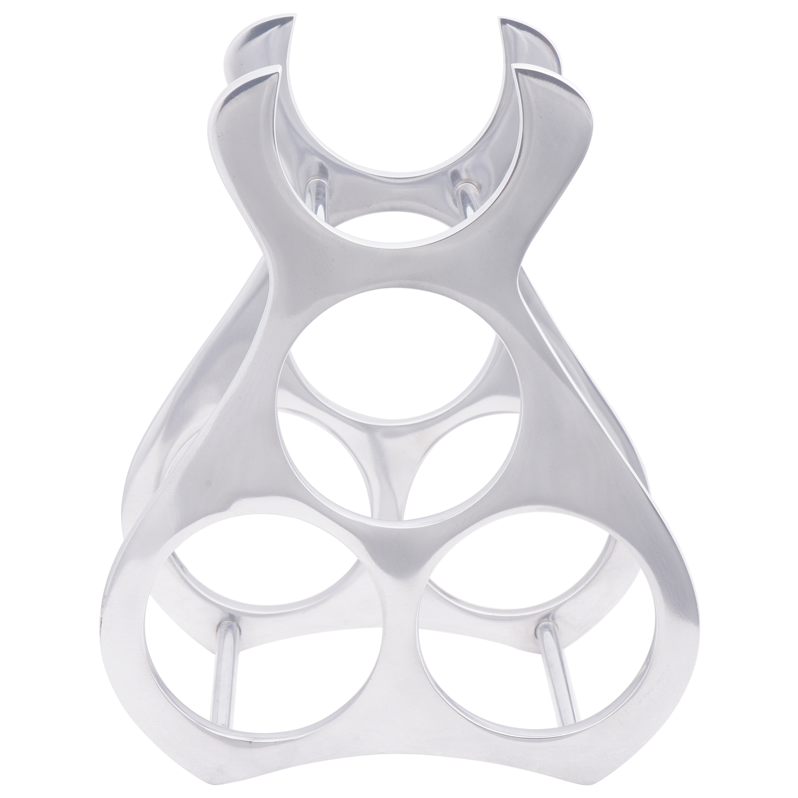 vidaXL Wijnrek 23x14x28 cm aluminium zilverkleurig