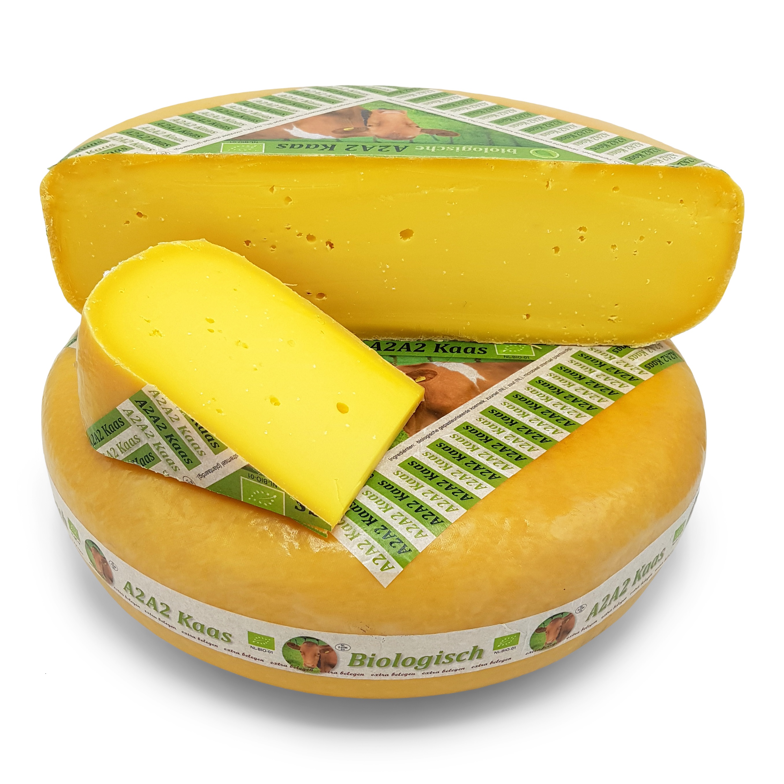 1,5kg A2A2 Extra Belegen - Biologisch vegetarische A2 kaas 50+