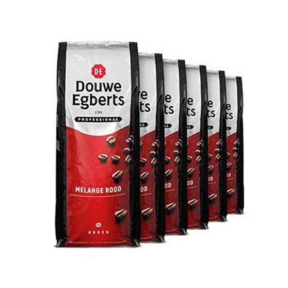 Douwe Egberts | Fresh Beans | Melange rood | Doos 6 x 1 kg
