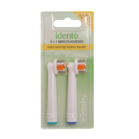 Idento 3-in-1 opzetborstel - 2 stuks