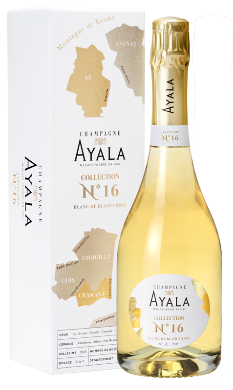 Champagne Ayala Ayala Collection N° 16 Brut Blanc de Blancs Millésimé in luxe geschenkdoos