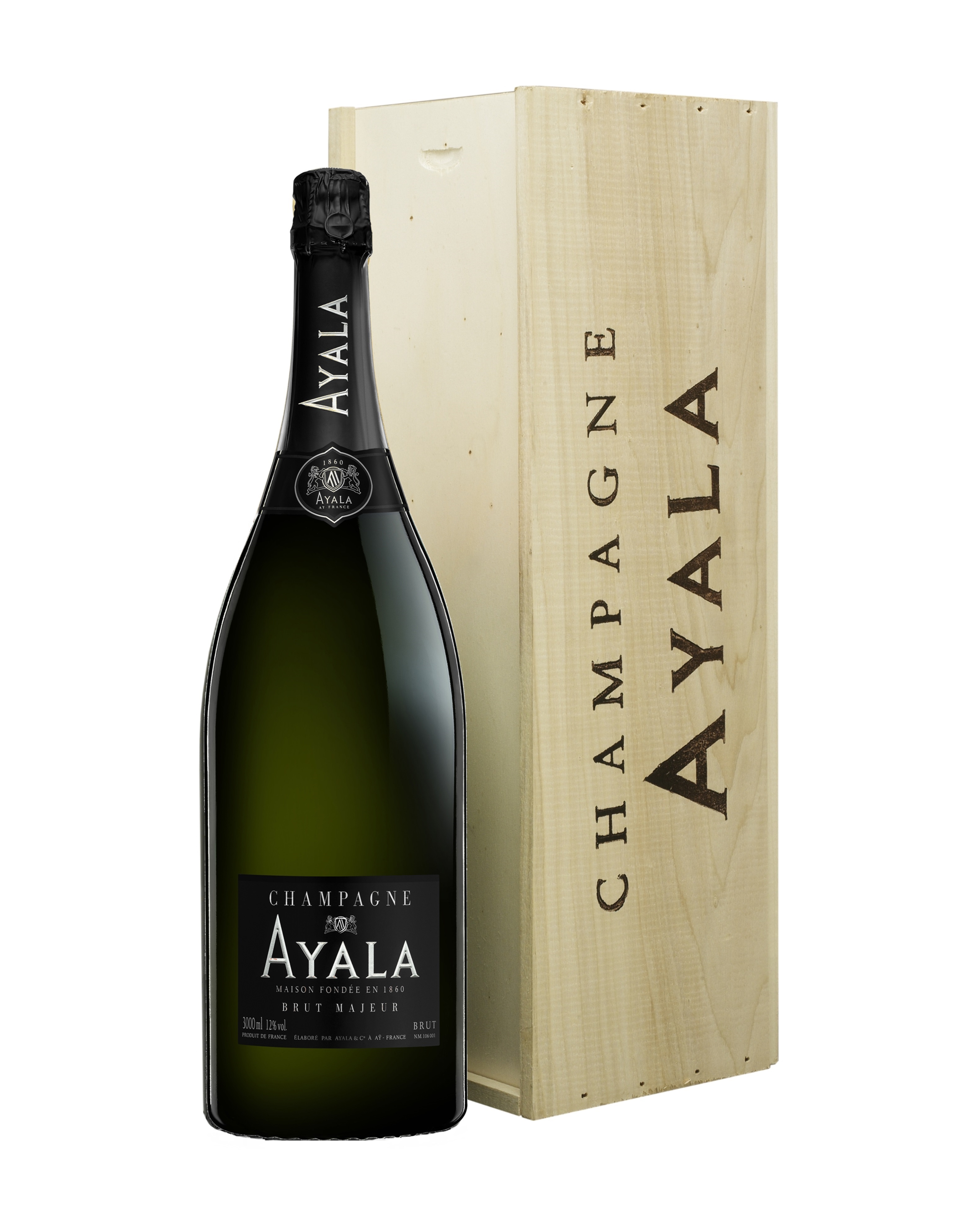 Champagne Ayala Ayala Brut Majeur Jeroboam in houten kist (3 liter)