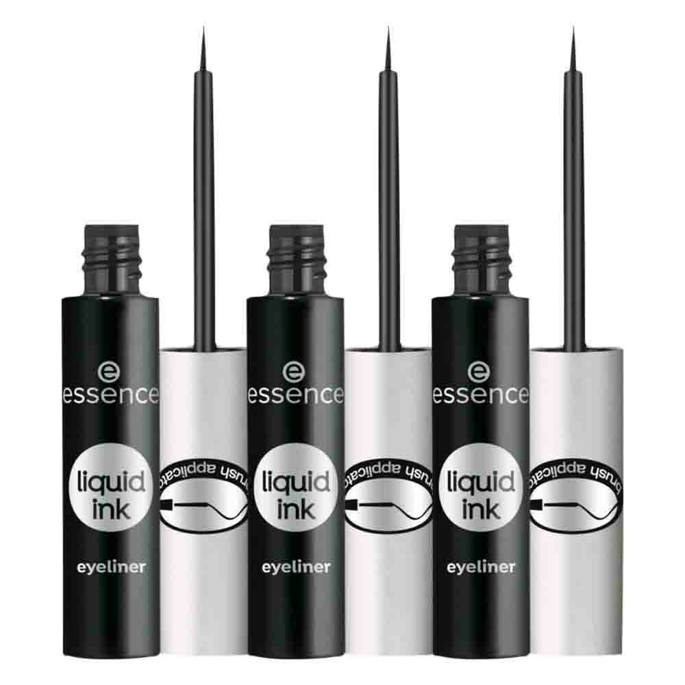 Essence 3x  Liquid Ink Eyeliner Black 3 ml