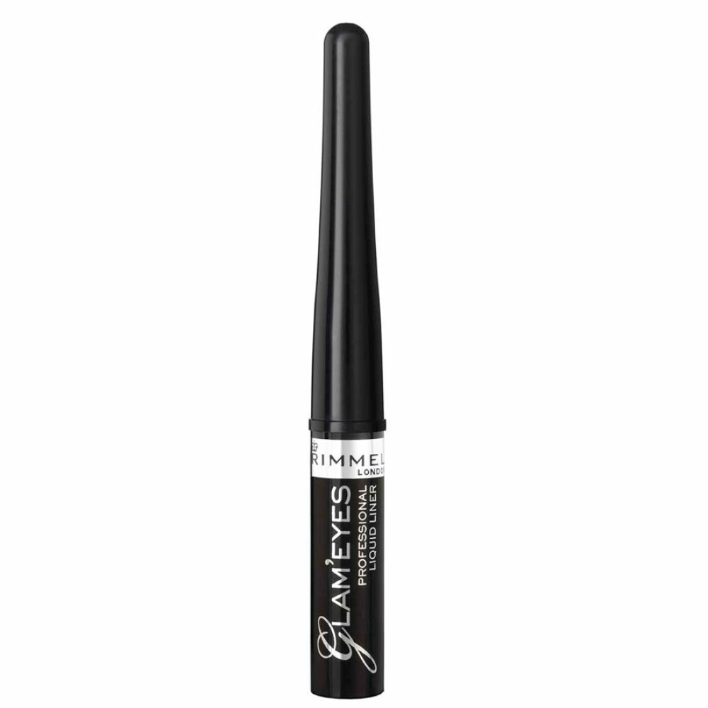 Rimmel 3x  Glam'Eyes Professional Liquid Eyeliner Zwart Glamour