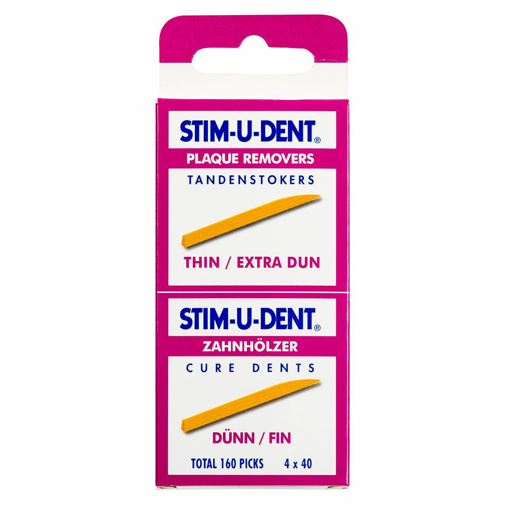 Stim-U-Dent 6x  Tandenstokers Thin Extra Dun 160 stuks