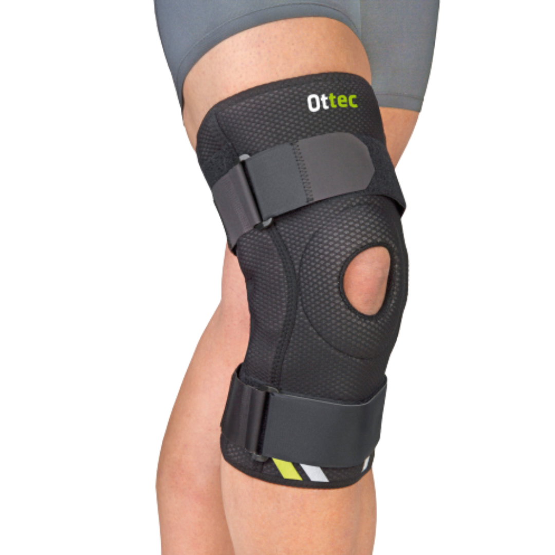 EMO Ottec Kniebrace met Scharnieren Zwart
