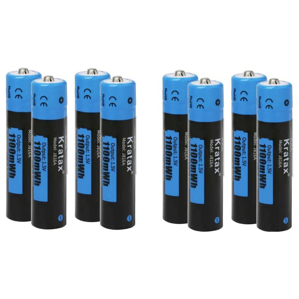 Hixon J816 Oplaadbare AAA batterij (potlood) Li-ion 750 mAh 1.5 V 8 stuk(s)