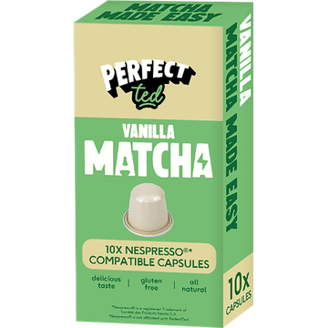 PerfectTed erfectTed Vanilla Matcha Pods 10 Stuks bij Jumbo