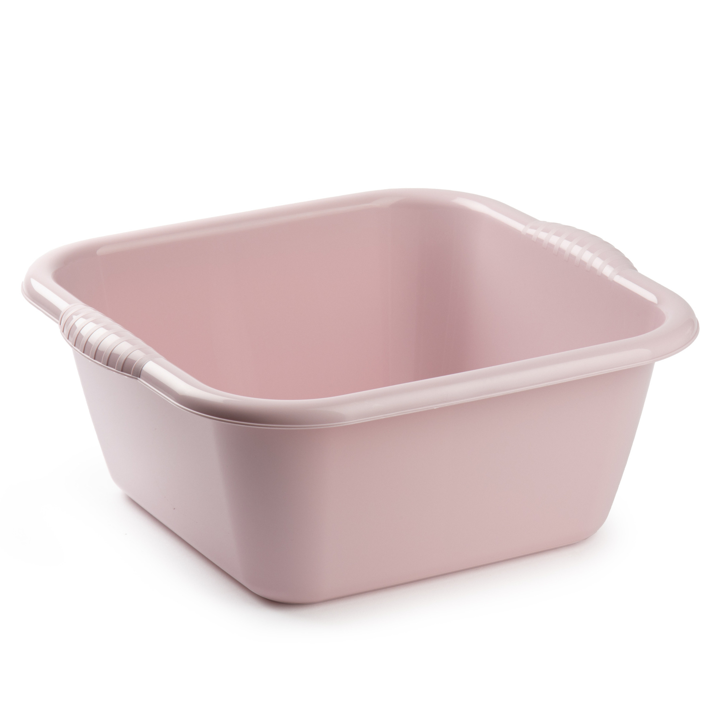 PlasticForte teiltje/afwasbak - vierkant - kunststof - 25 liter - 49 x 47 x 20 cm - Roze -