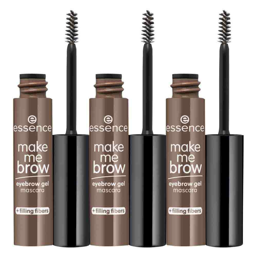 Essence 3x  Make Me Brow Eyebrow Gel Mascara 02 Browny Brows 3,8 ml