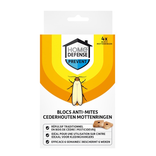 Home Defense Kledingmotten ringen 4 stuks