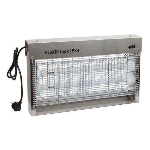 Ecokill Vliegenlamp Inox IPX4 2 x 15W