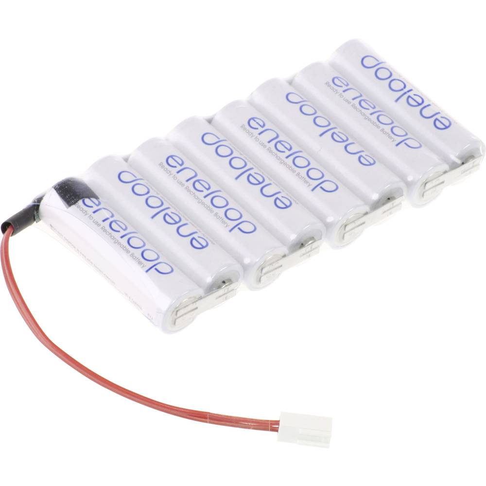 Panasonic eneloop Reihe F1x8 Futaba Accupack Aantal cellen: 8 Batterijgrootte: AA (penlite) Kabel, Stekker NiMH 9.6 V 1900 mAh