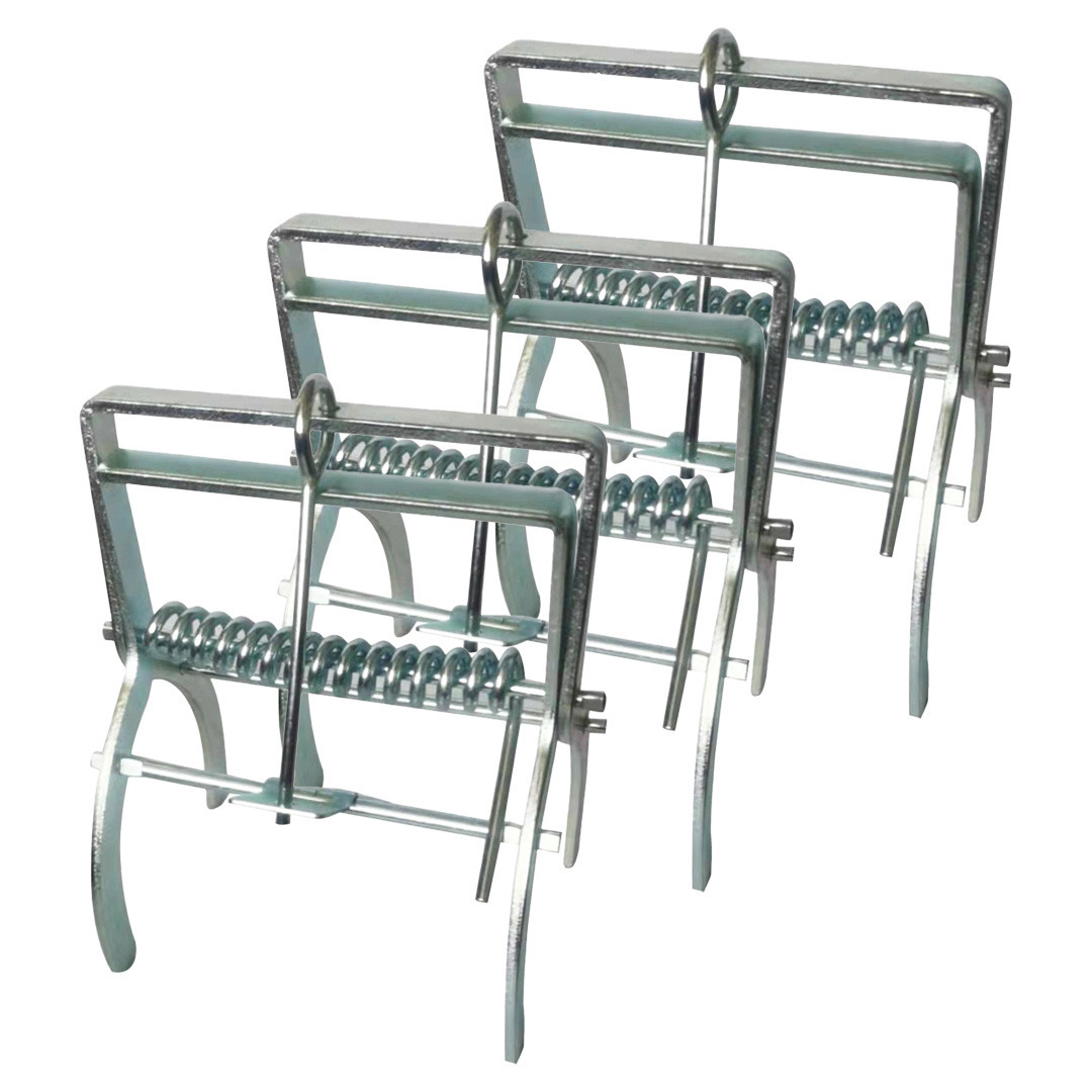 Mollenklem - 3x - metaal - 13 x 10 x 7 cm - mollenval / mollenvanger -