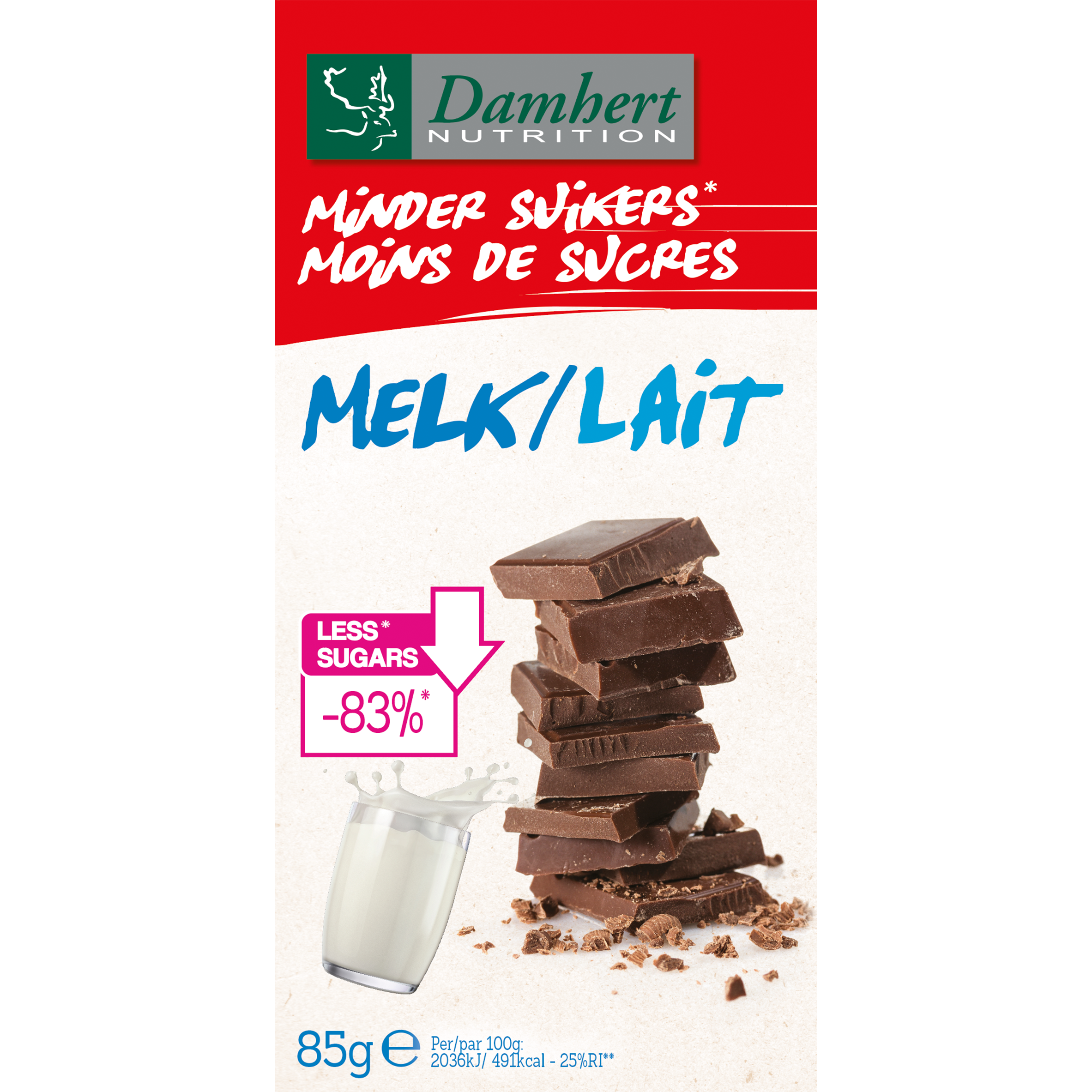 Minder Suikers Chocoladetablet Melk