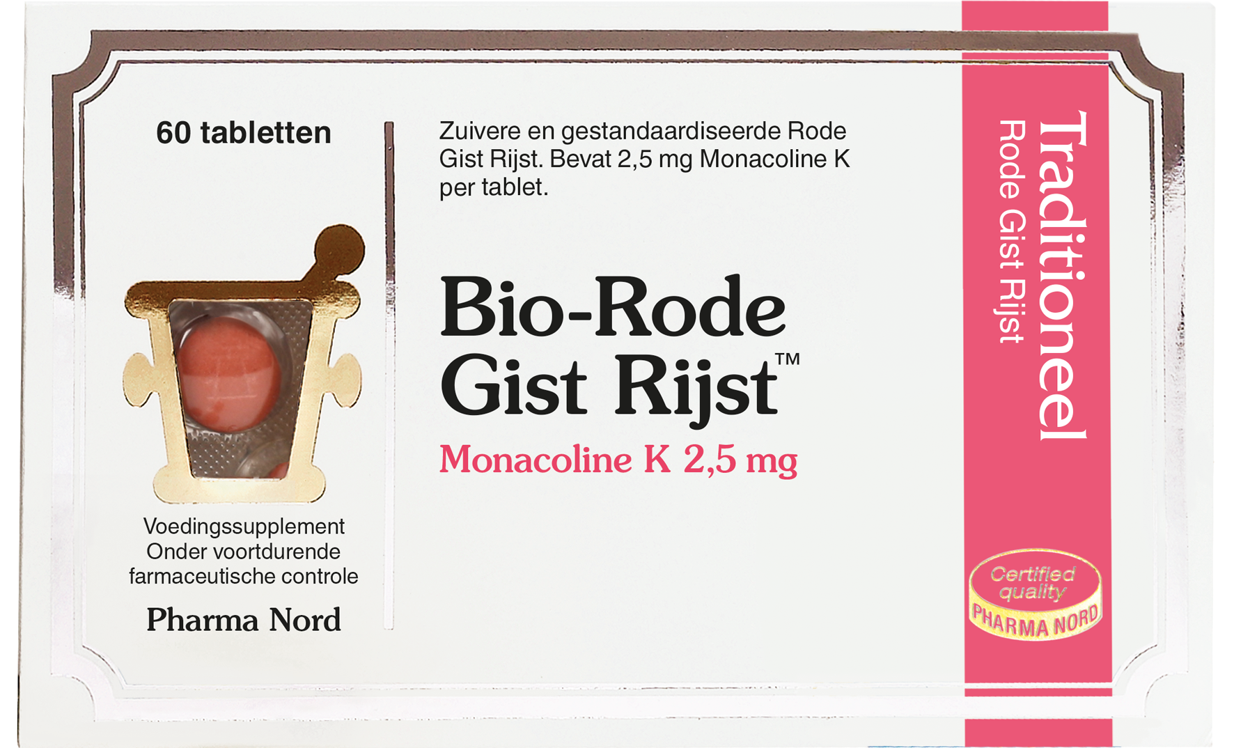 Bio-Rode Gist Rijst Tabletten