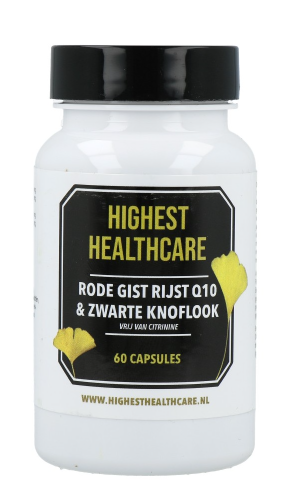 Rode Rijst Q10 & Zwarte Knoflook Capsules