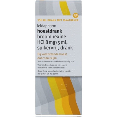 Leida broomhexine 8mg suikervrij 150ml