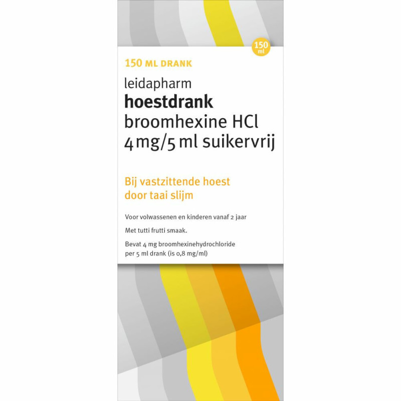 Leida broomhexine 4mg kd suikervrij 150ml
