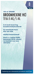 Broomhexine hcl 8 mg/5 ml 150ml