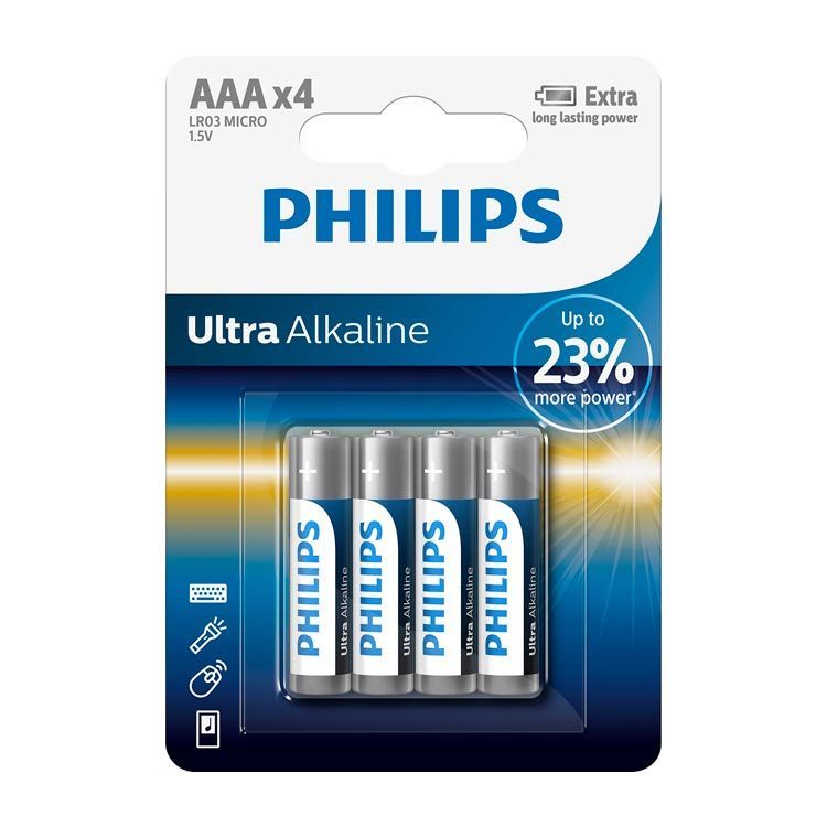 Philips Ultra LR03 AAA batterij (potlood) Alkaline 1.5 V 4 stuk(s)