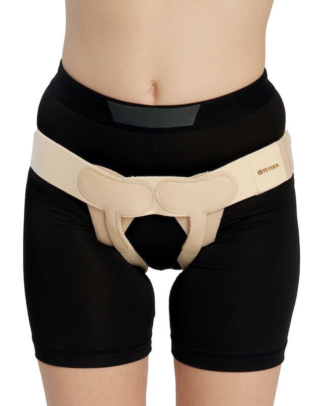 Dubbelzijdig Liesbreukband Beige
