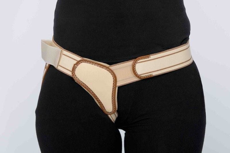 Enkelzijdige Liesbreukband Links - Beige