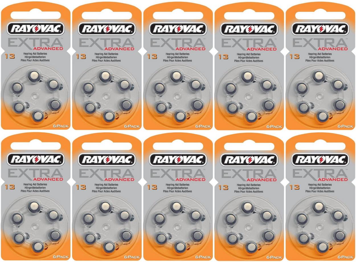 gehoorapparaat batterijen - Type 13 - 10 x 6 stuks