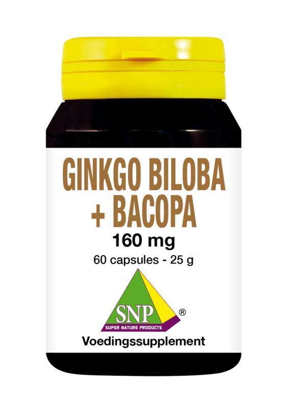 Ginkgo biloba met bacopa 60 Capsules