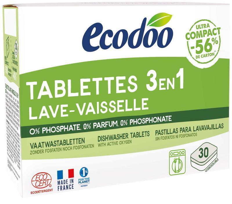 Vaatwastabletten 3-in-1 geconcentreerd eco 30 Stuks
