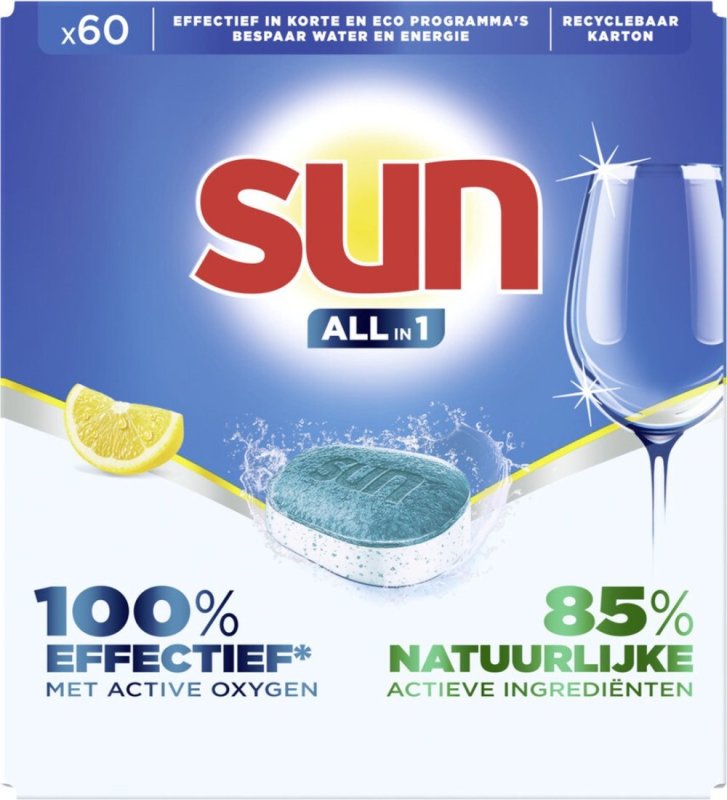 Sun All in 1 tabs citroen 60 Tabs