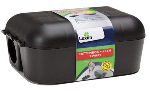 Rattenbox + klem zwart