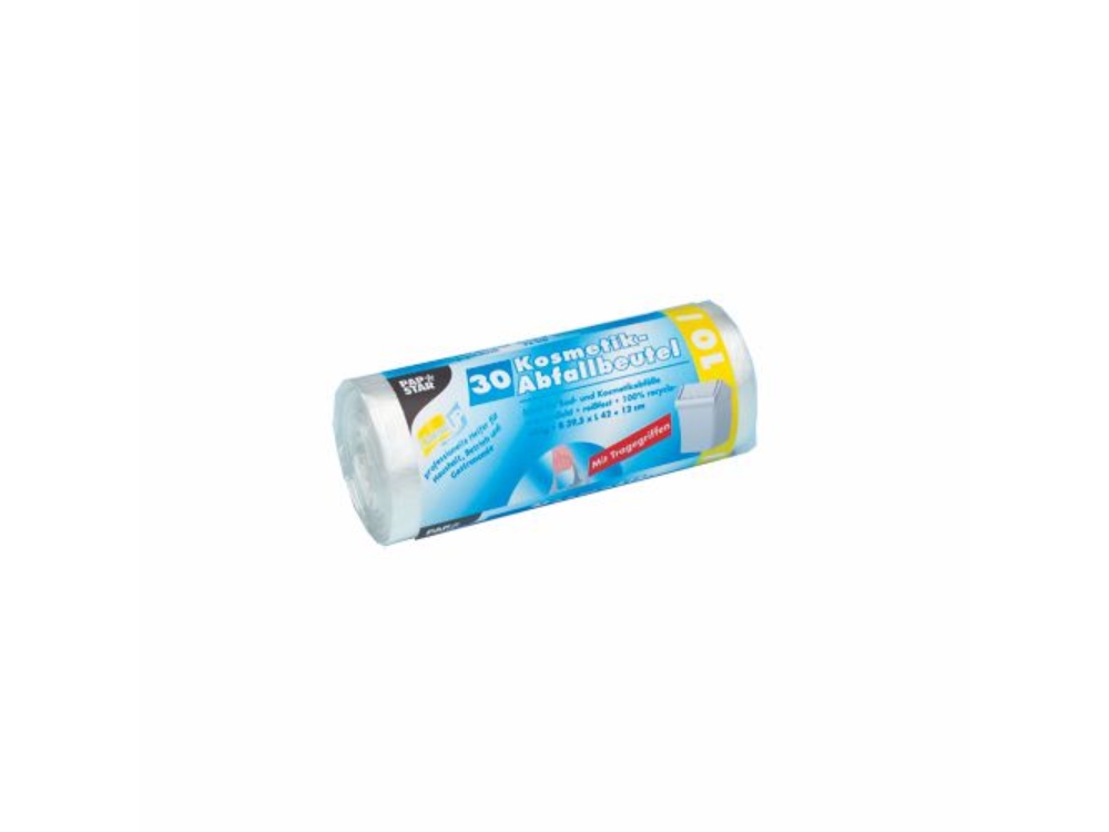 afvalzak met greep 10l rol/30st