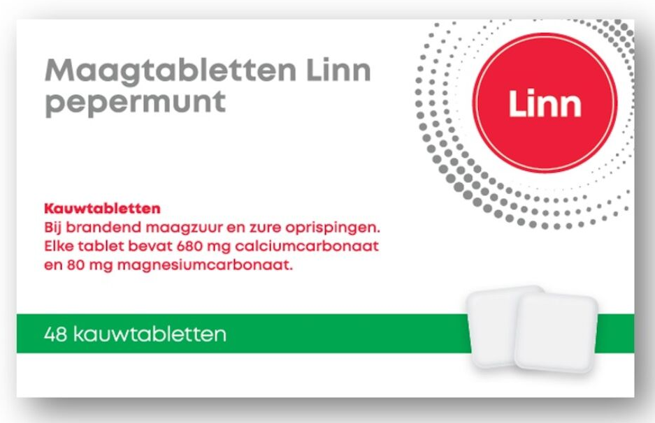 Maagtabletten Pepermunt