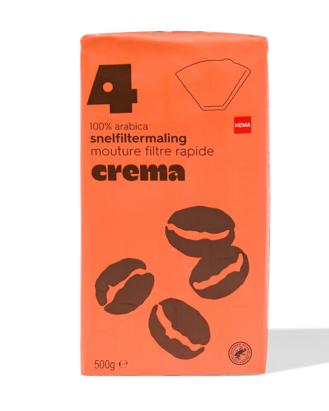 Filterkoffie crema - 500 gram