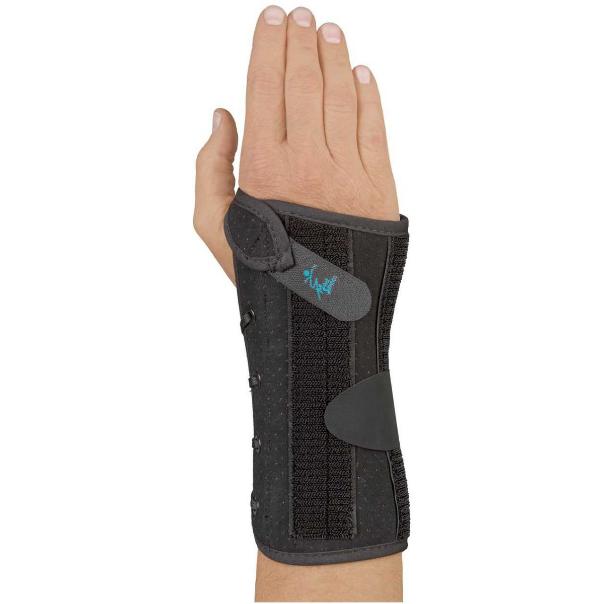 Basko Wrist Lacer Polsbrace Rechts - Zwart - Lang