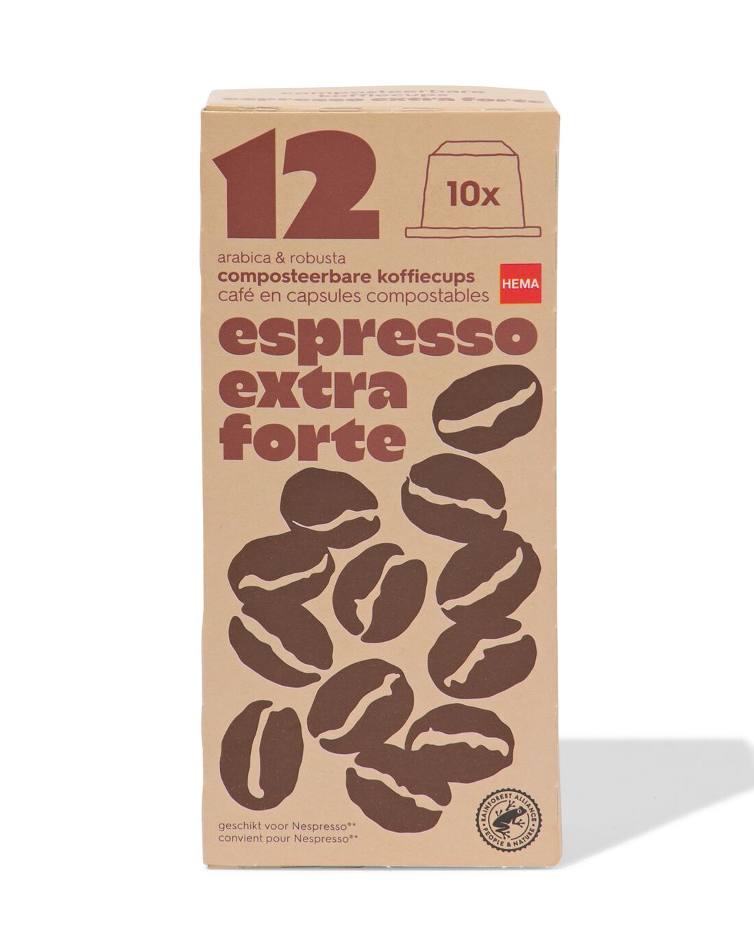 Composteerbare cups extra forte - 10 stuks