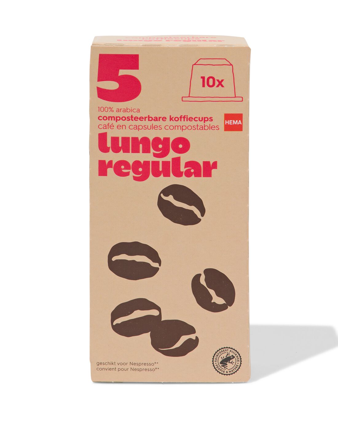 Composteerbare cups lungo regular - 10 stuks