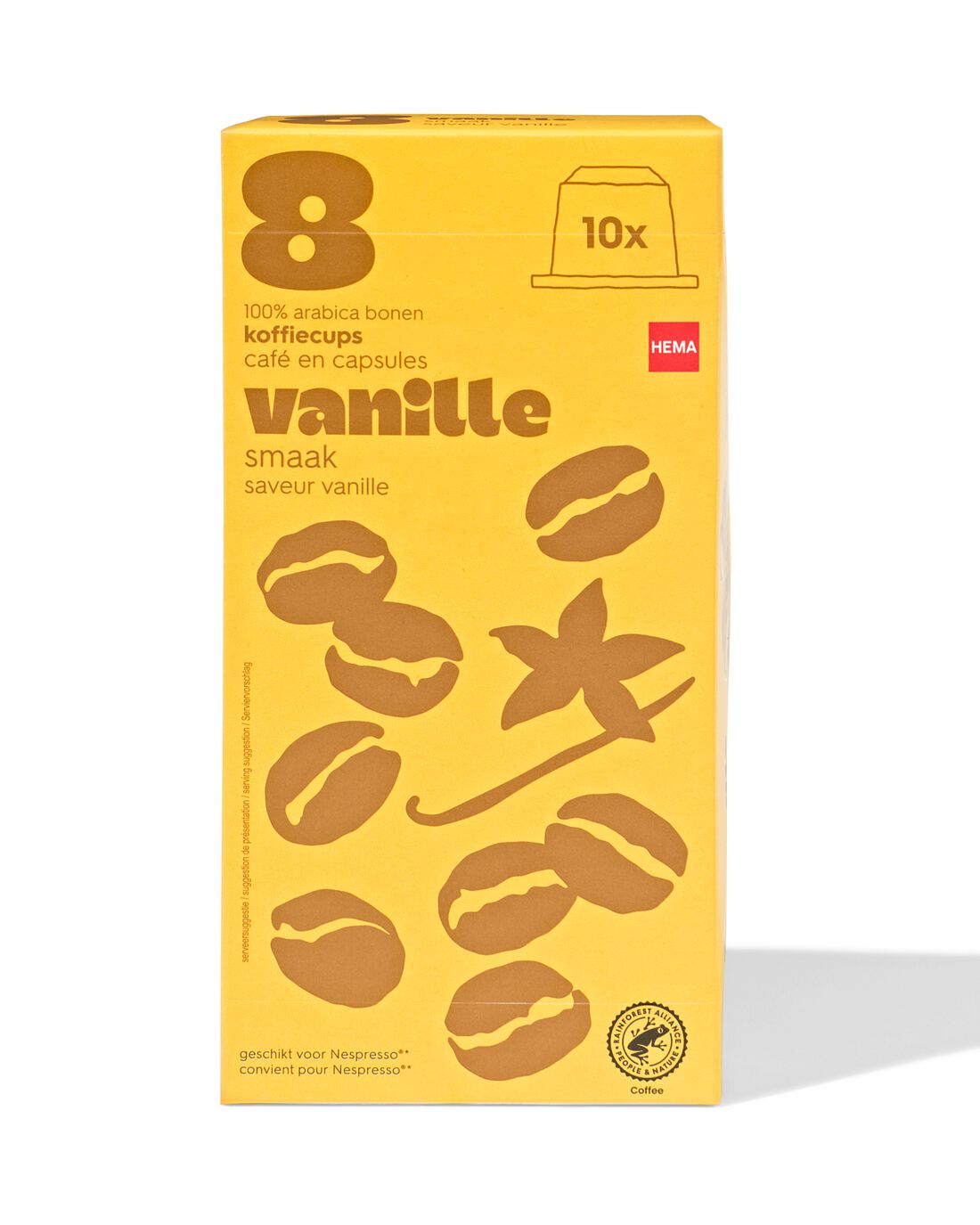 Koffiecups vanille - 10 stuks