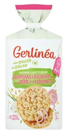 Maiswafels Bieslook Roomkaas
