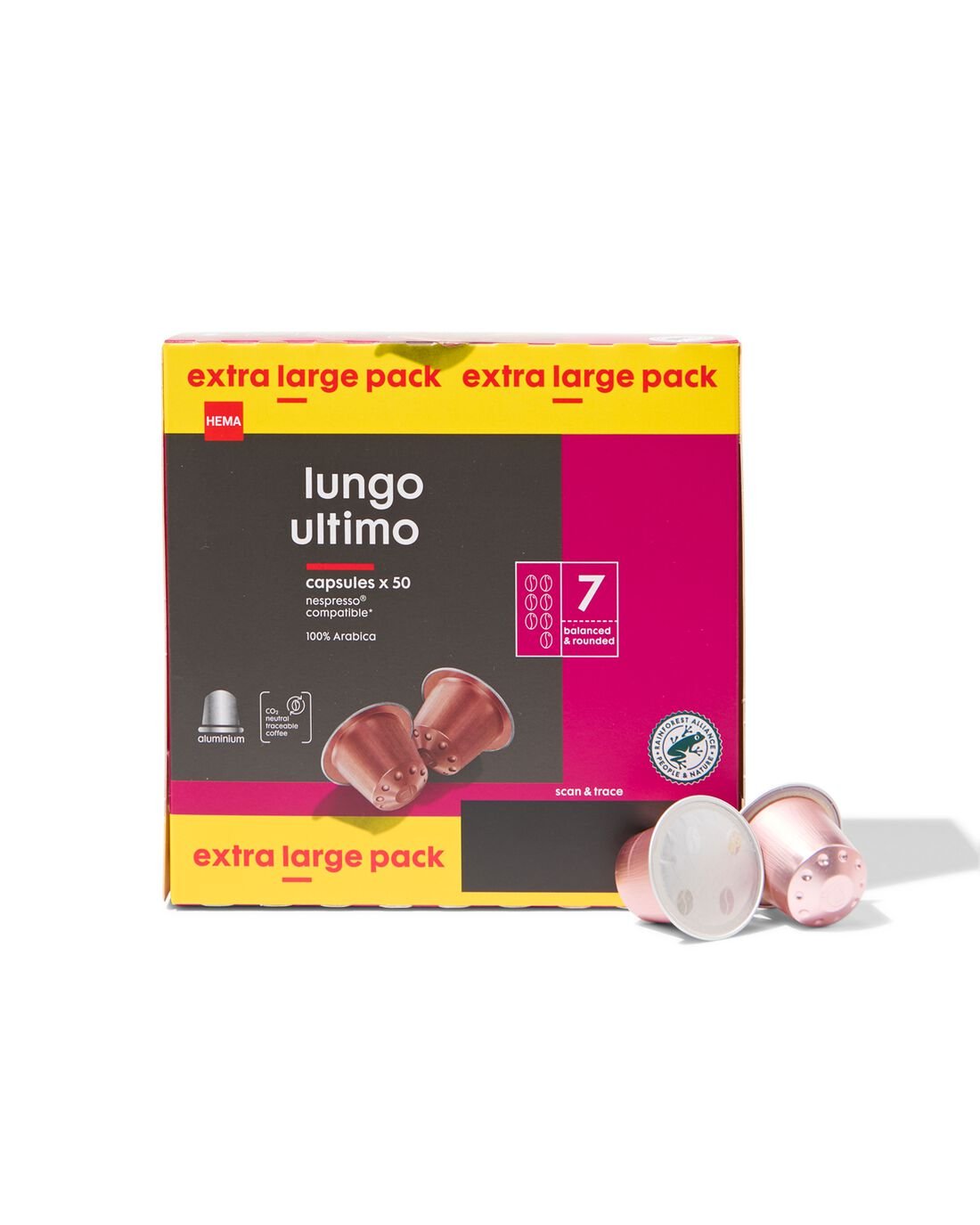 Koffiecups lungo ultimo - 50 stuks