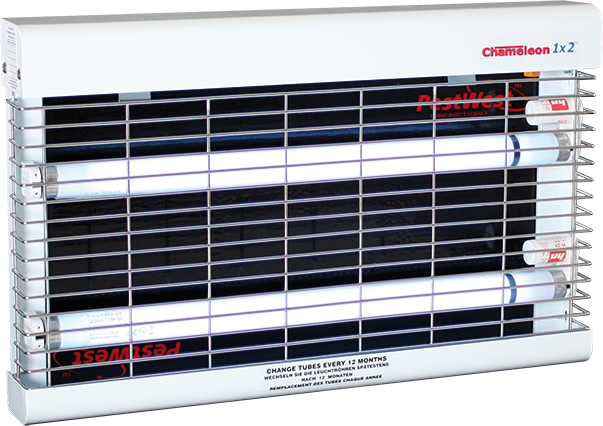 PestWest Chameleon 1x2 Vliegenlamp Chroom