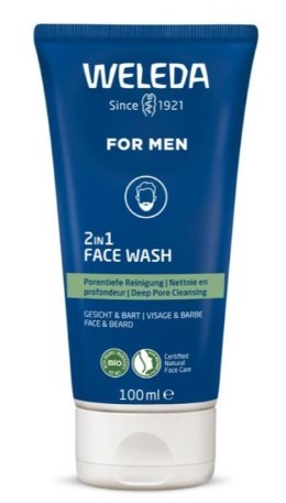 Men 2 in1 reinigingsgel gezicht en baard 100ML