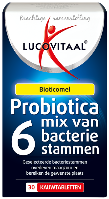 Lucovitaal Probiotica mix van 6 bacterie stammen 90 kauwtabletten