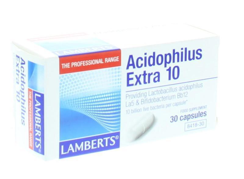 Lamberts Acidophilus extra 10 30 vegetarische capsules