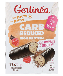Gerlin&eacute;a Prote&iuml;ne Maaltijdreep Framboos Chocolade