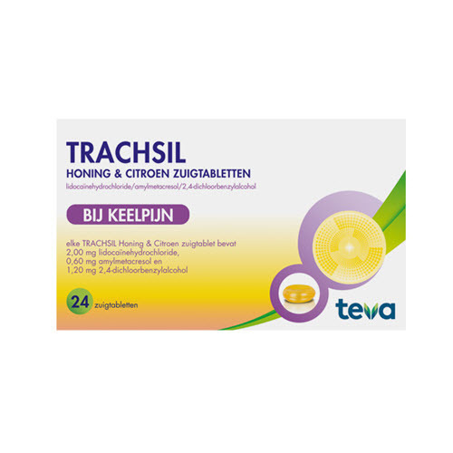 Trachsil honing & citroen zuigtabletten 24 Stuks