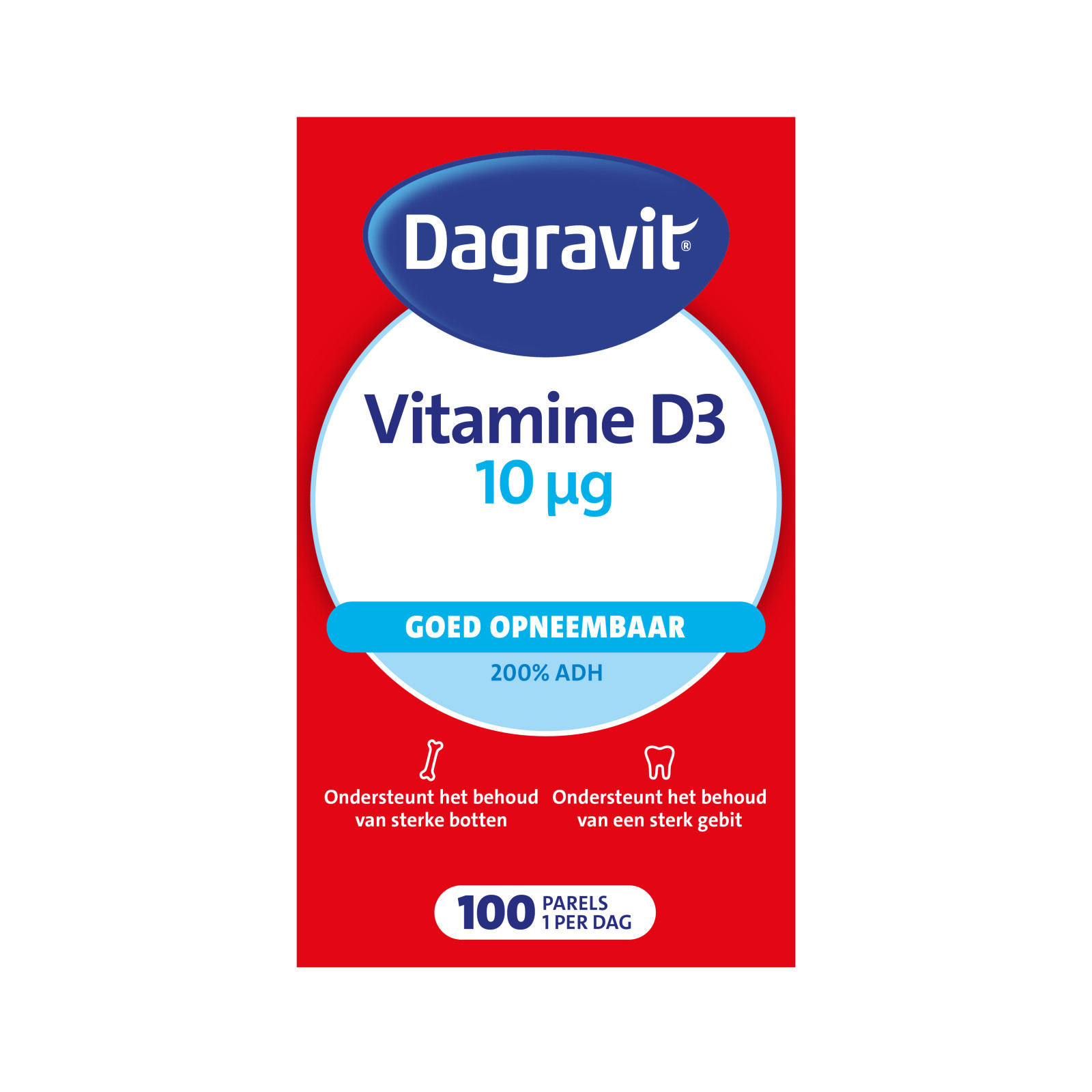 Vitamine D 10 mcg Parels