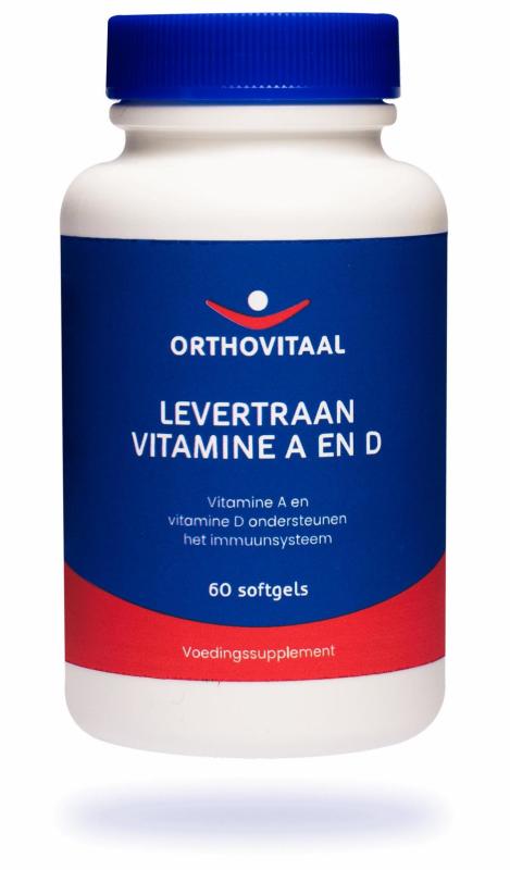 Levertraan vitamine a en d 60sft